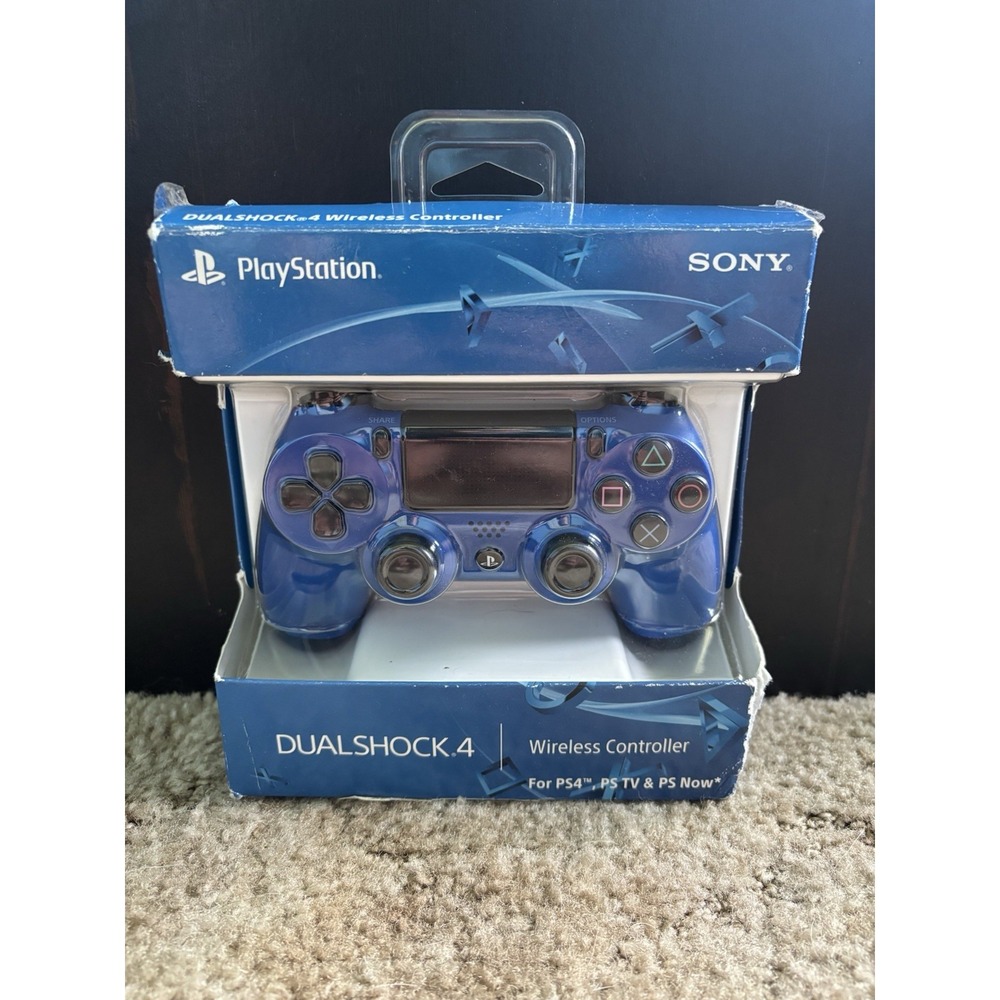 Sony DualShock 4 Wireless Controller Wave Blue PS4 Complete In Box CIB OEM